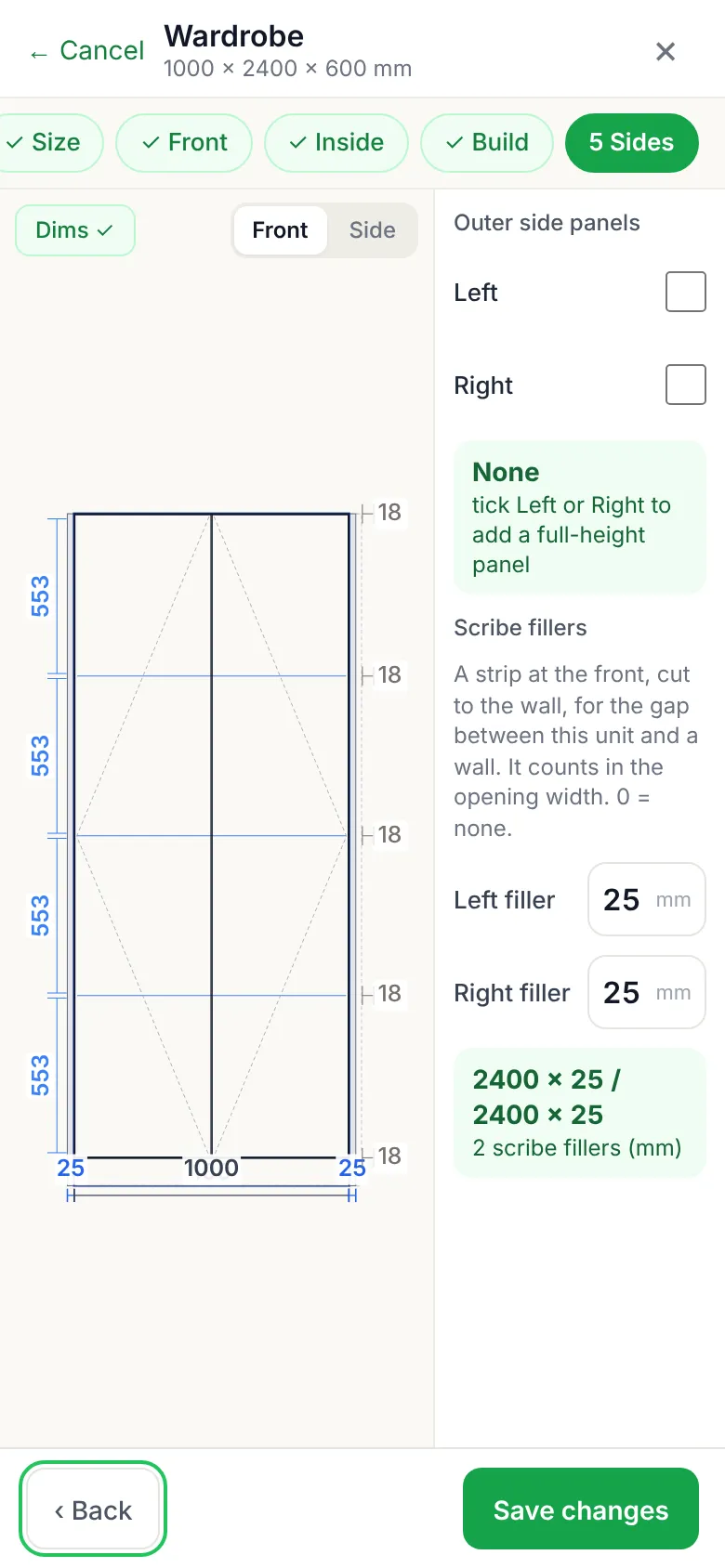 Step 3: Close the gaps at the walls