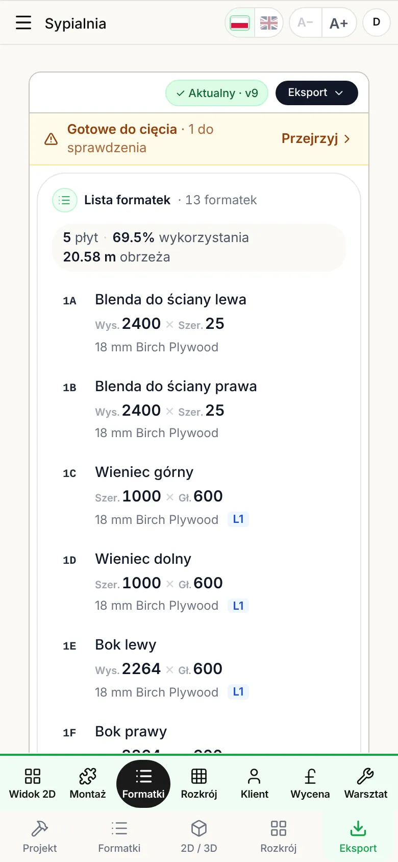 Krok 2: Wiedz, co zużywa eksport